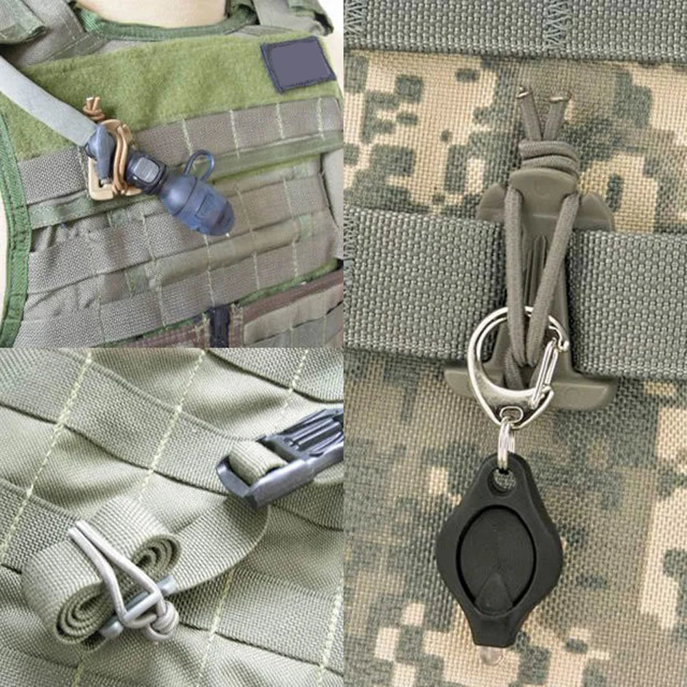 2Pcs Backpack Buckle Clamp Carabiner Survival Gear Tools