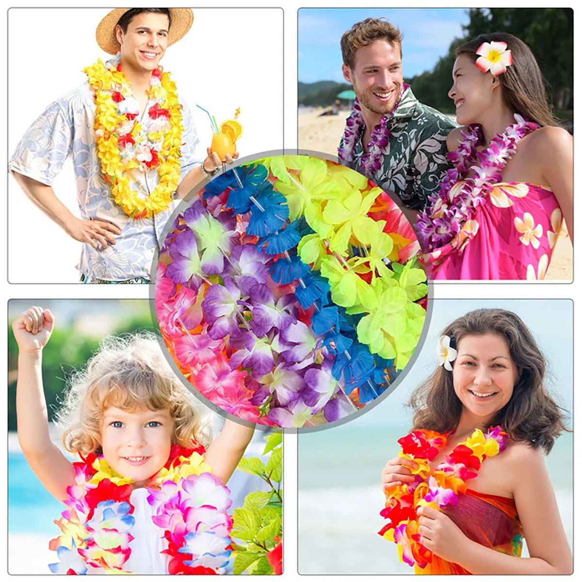 24pcs Hawaiian Artificial Flower