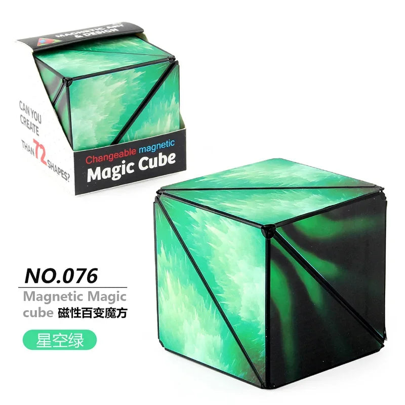 Geometric Changeable Magnetic Magic Cube Anti Stress Fidget Toy