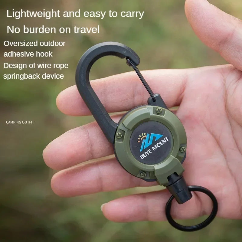 1pcs Heavy Duty Retractable Pull carabiner