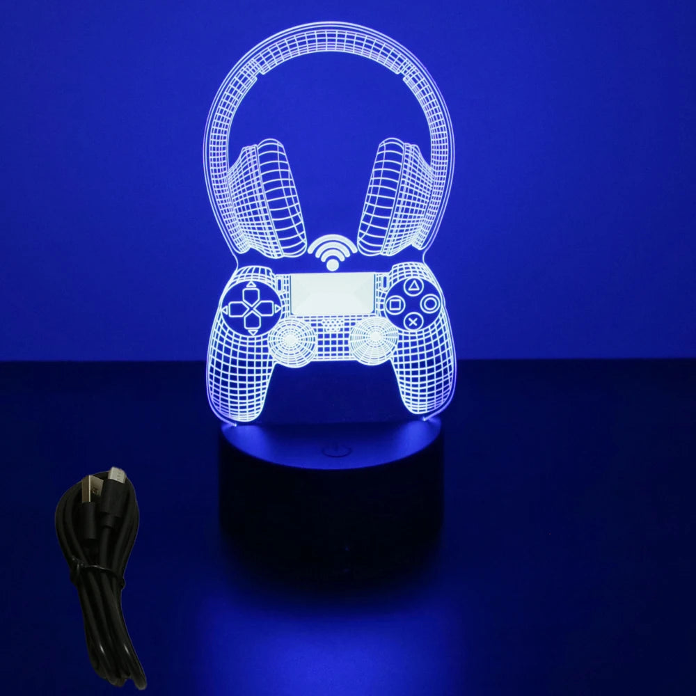 NEON GAMER 3D  LED  Light Gaming Setup