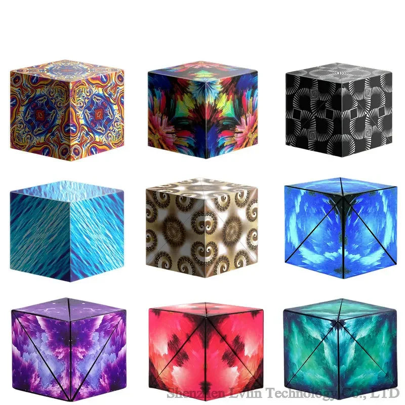 Geometric Changeable Magnetic Magic Cube Anti Stress Fidget Toy