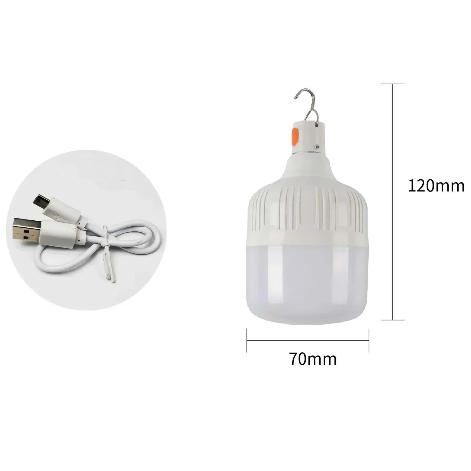 60W Emergency Light Outdoor Camping Supplies  USB Rechargeable