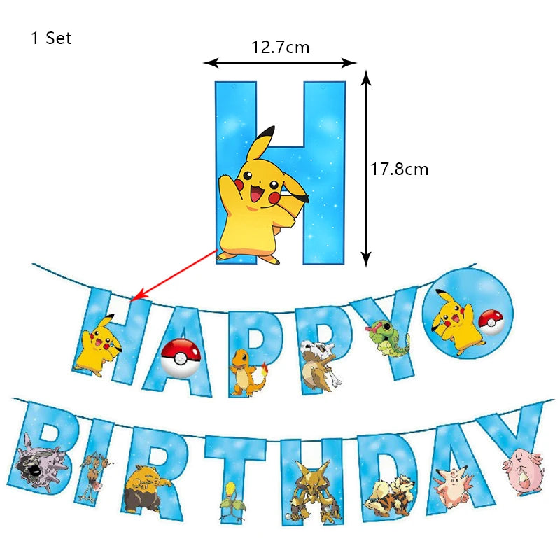 Pokemon Birthday Party Decoration