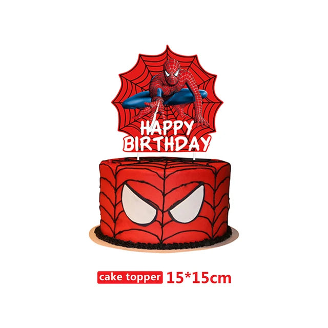 New Spiderman Theme Birthday Party Decorations