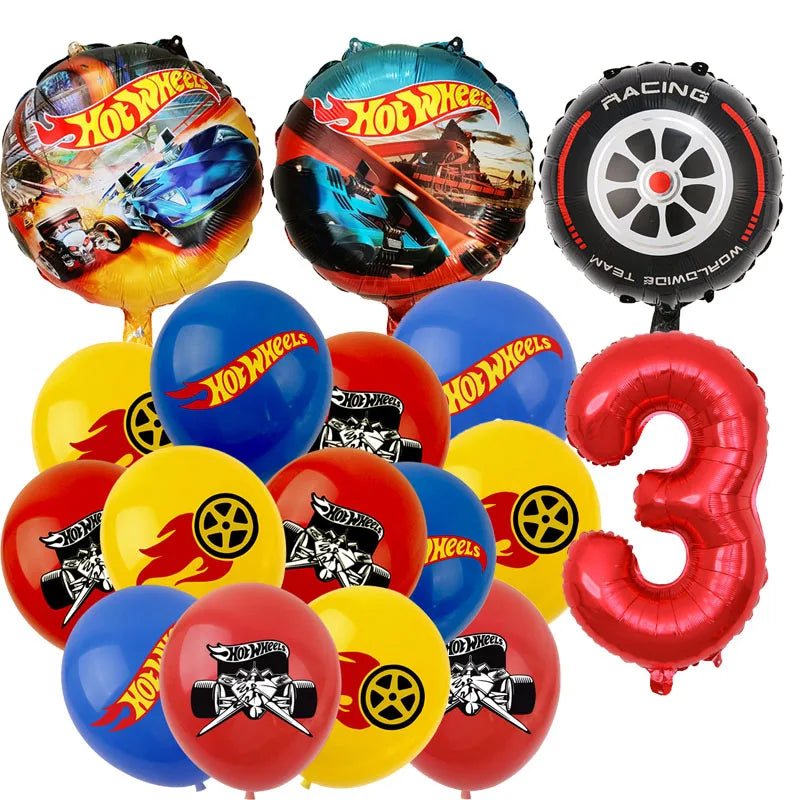 Hot Wheels Car Birthday Party Decoration