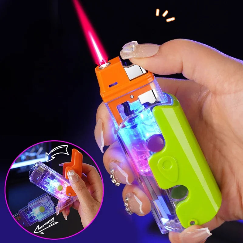 Refillable Butane Gas Lighter Torch Jet Flame Windproof