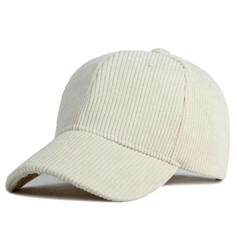 Solid Corduroy 100% Cotton  Baseball Cap