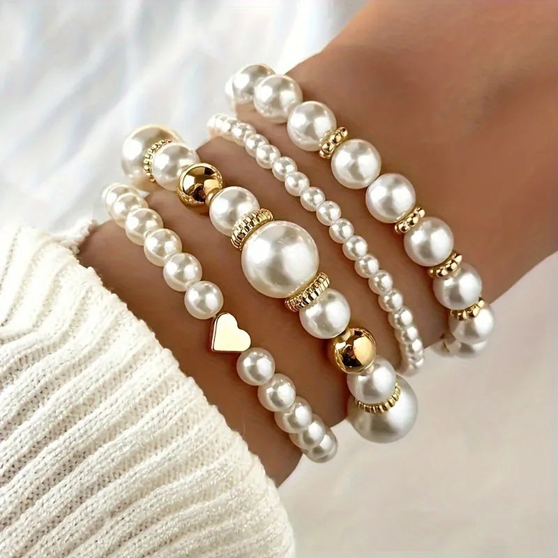 Pearl  Bracelet Set of 4