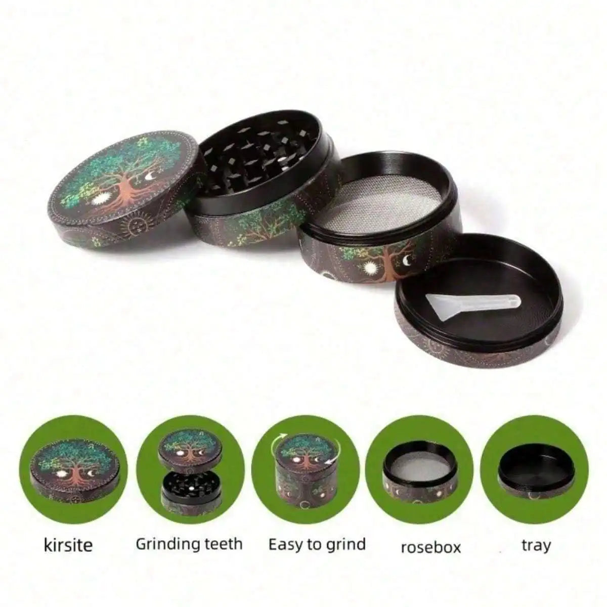 50mm Metal Herb Grinder 4-Layers