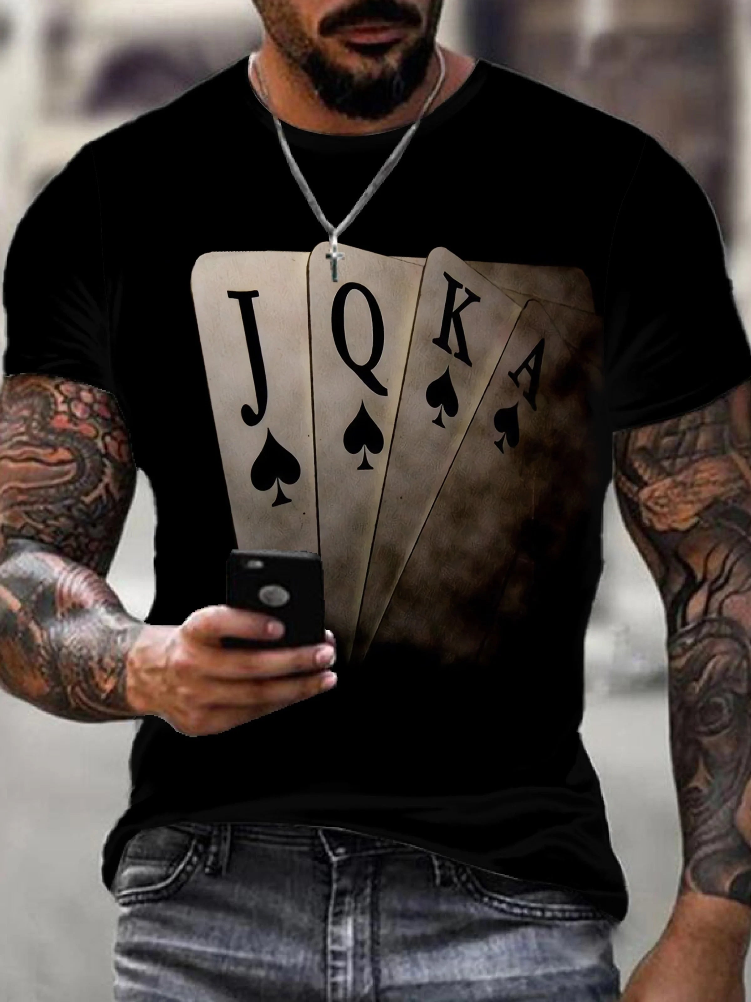 Men‘s Playing Card  Short-Sleeved T-Shirt