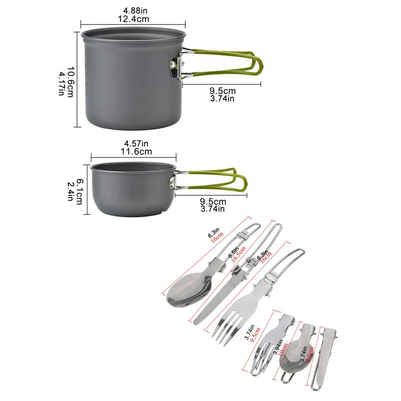 Camping Cookware Set Outdoor