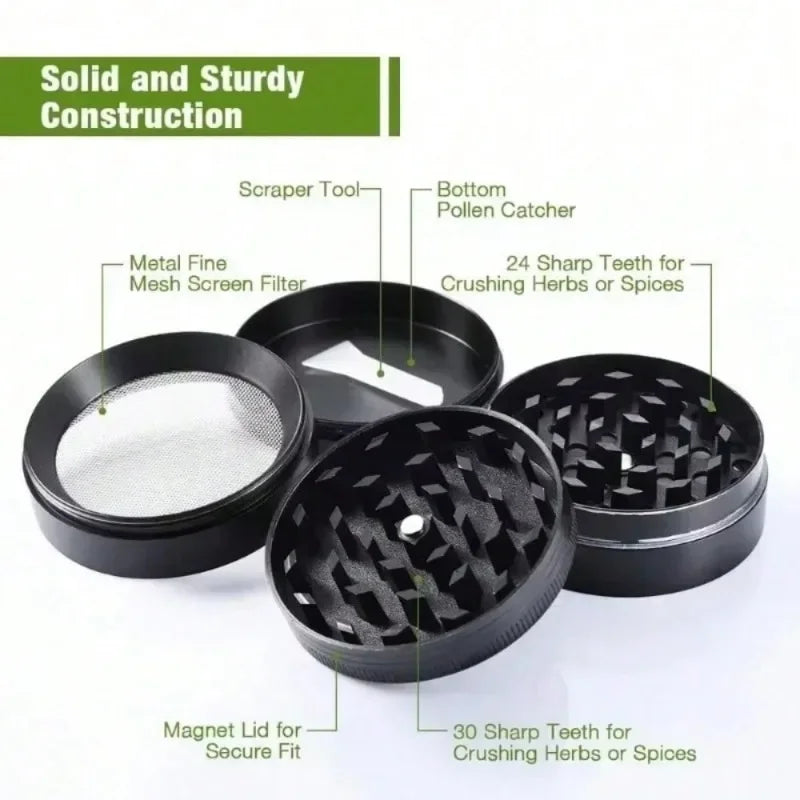 4 layer metal Herb Grinder