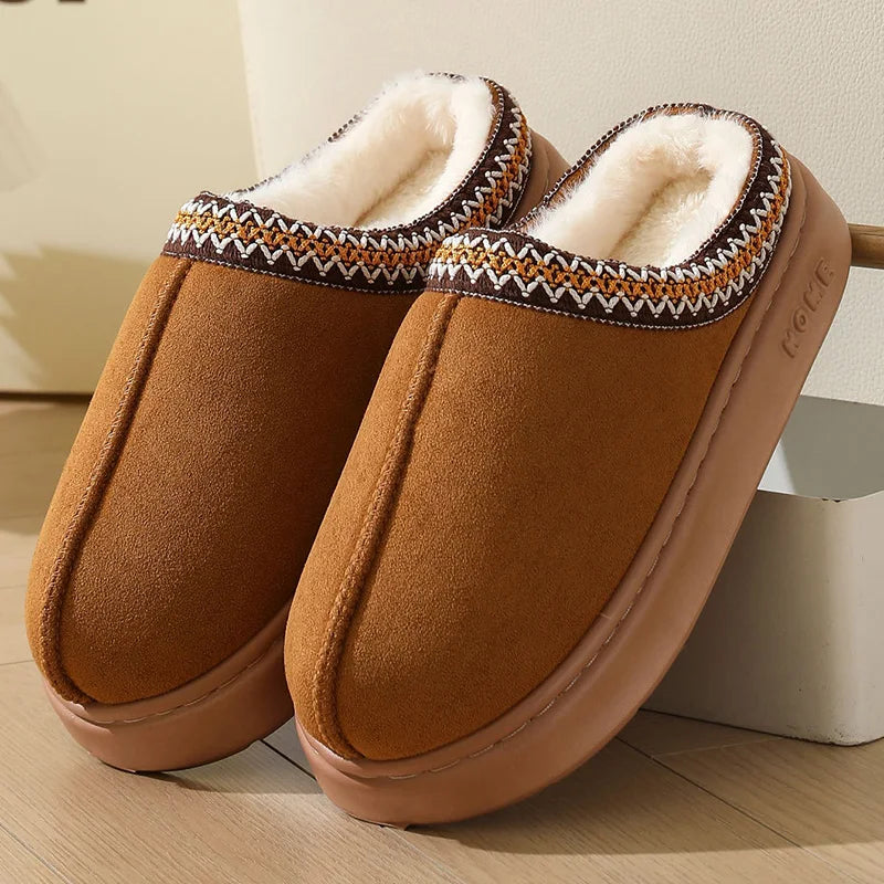 warm fluffy Woman slippers