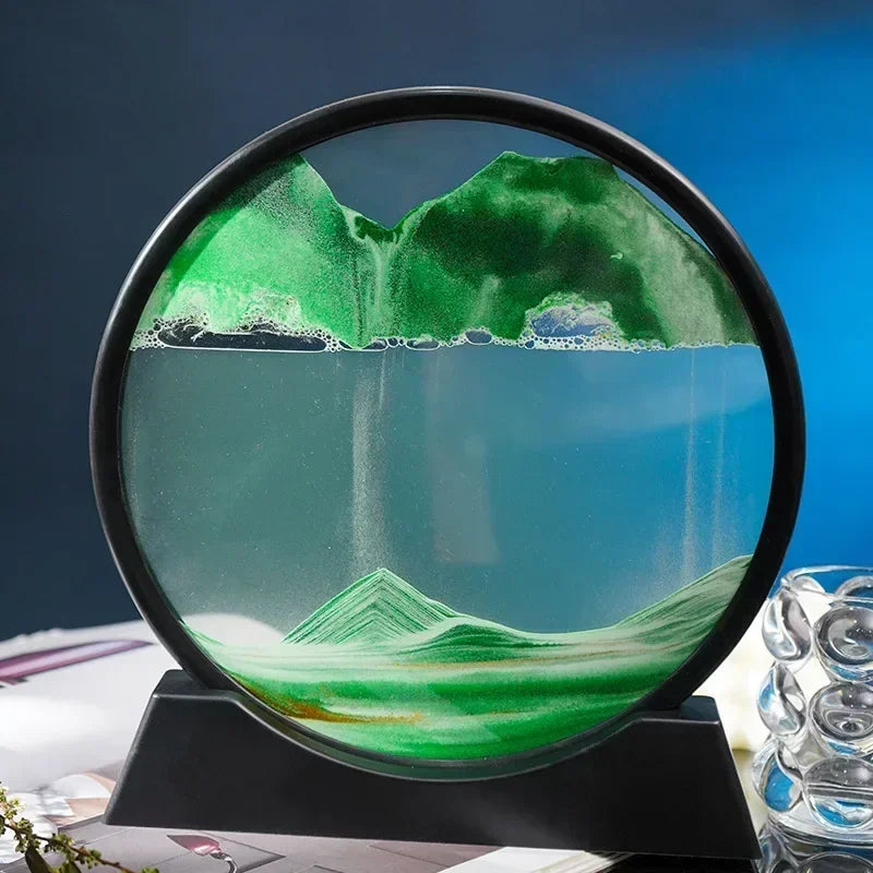 3D Moving Sand Art   Deep Sea Sandscape Hourglass