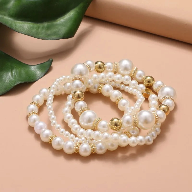 Pearl  Bracelet Set of 4