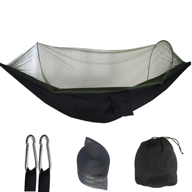 Outdoor Camping Hammock With Mosquito Net Lightweight