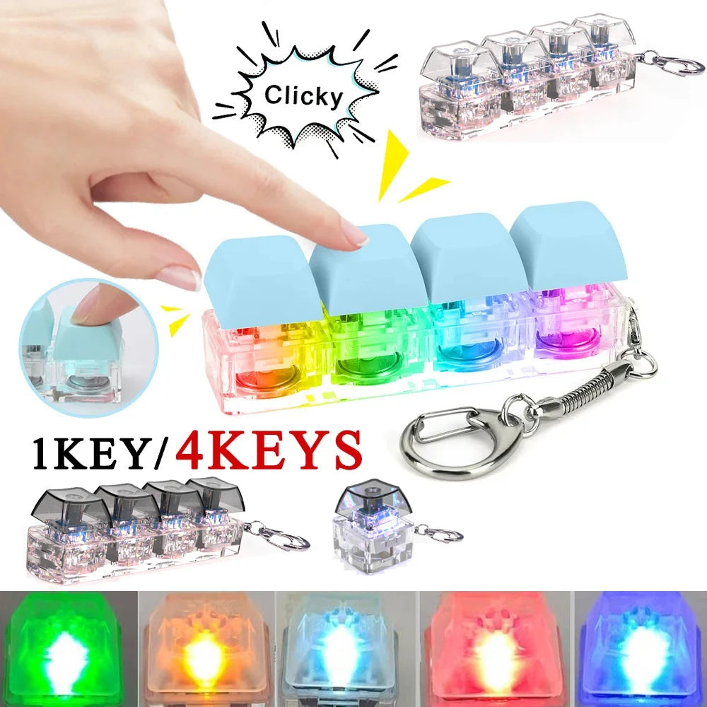 LED  Stress Relief  Fidget Keychain