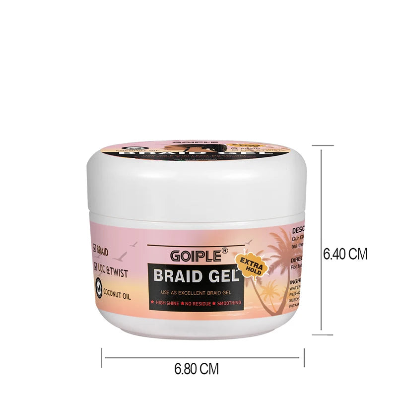 GOIPLE Smooth Shiny Hair braiding gel Extra Hold