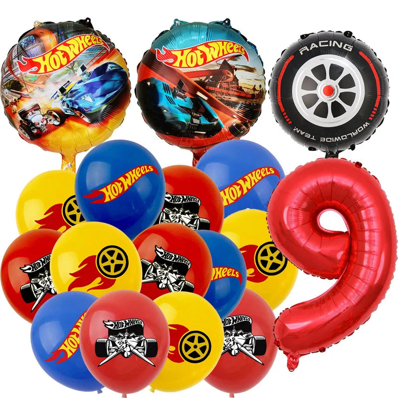 Hot Wheels Car Birthday Party Decoration