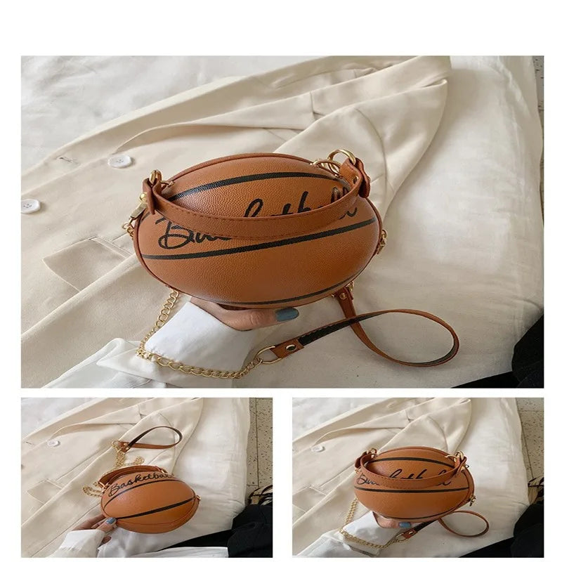 Basketball Shaped Small Handbag