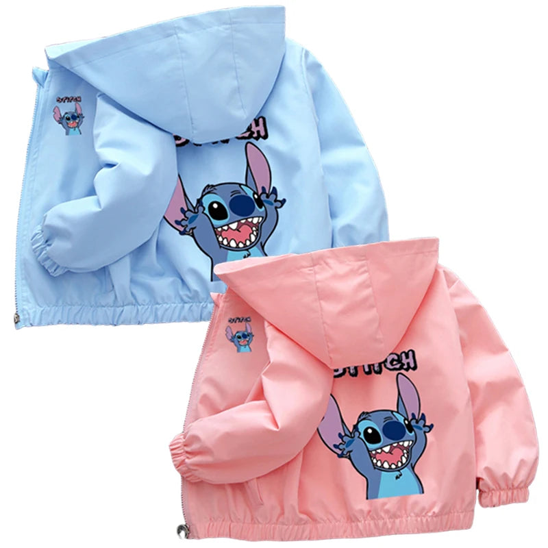 Lilo and Stitch Children Girls Hooded Jacket