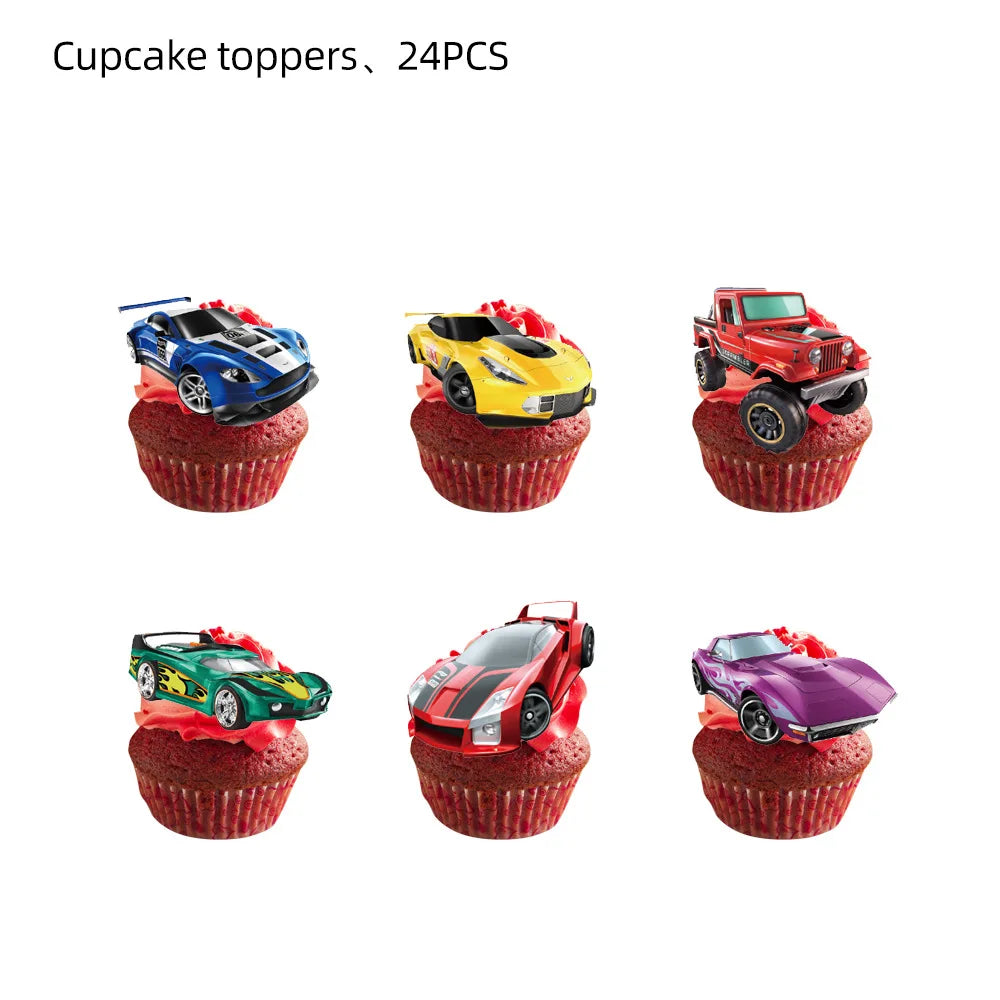 Hot Wheels Car Birthday Party Decoration