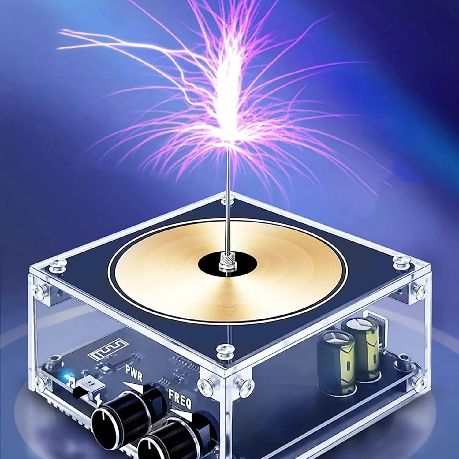 NEW Music Tesla Coil Bluetooth/AUX Dual Mode Music Box Artificial Lightning