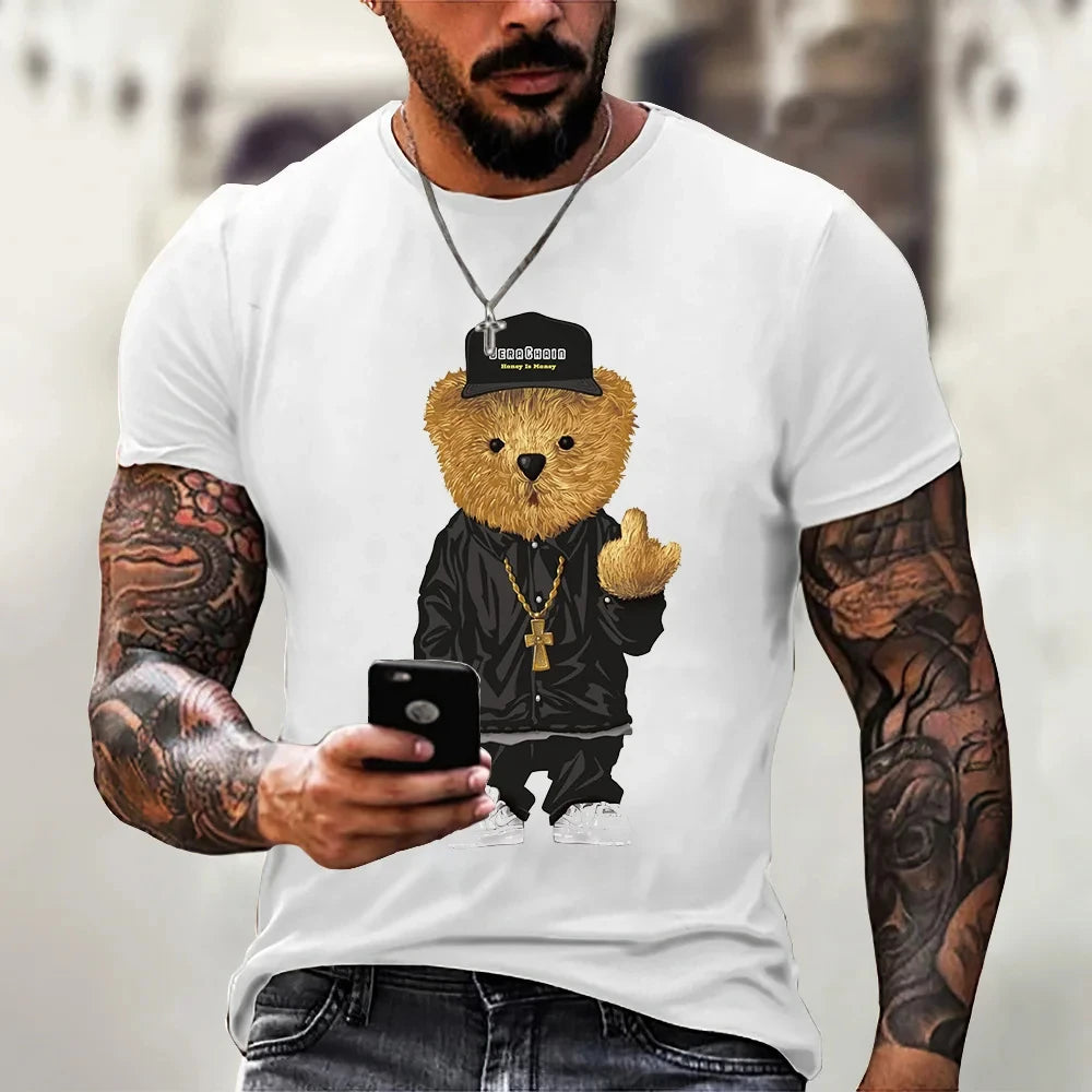 Cartoon Bear Series  Men's T-shirt