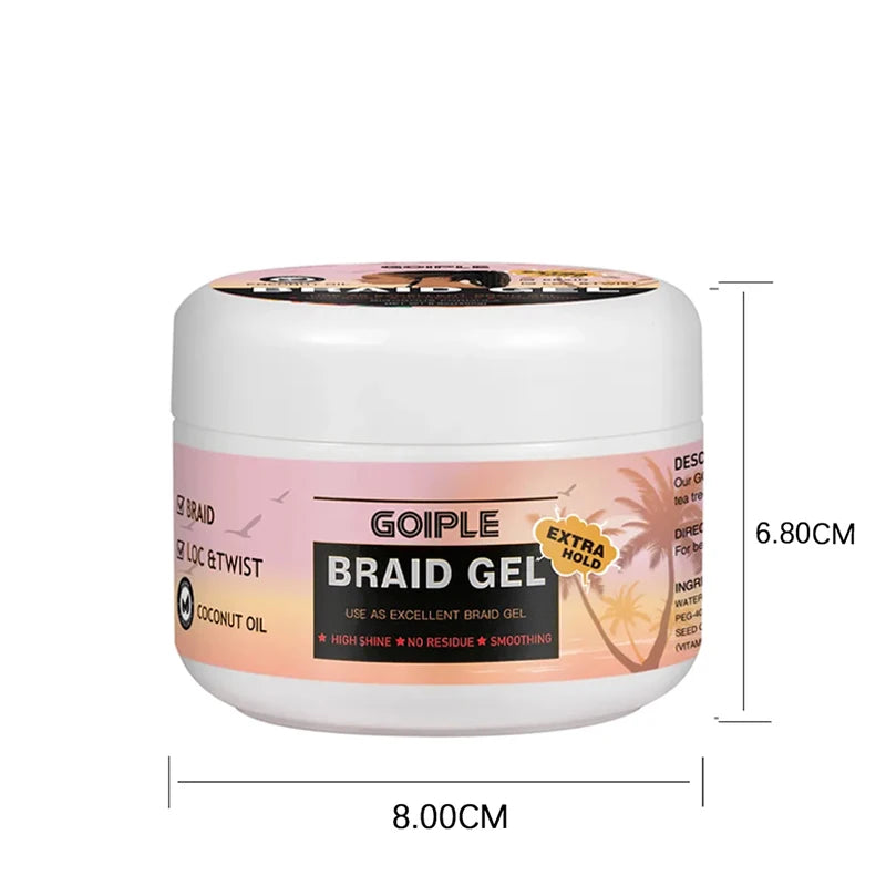 GOIPLE Smooth Shiny Hair braiding gel Extra Hold