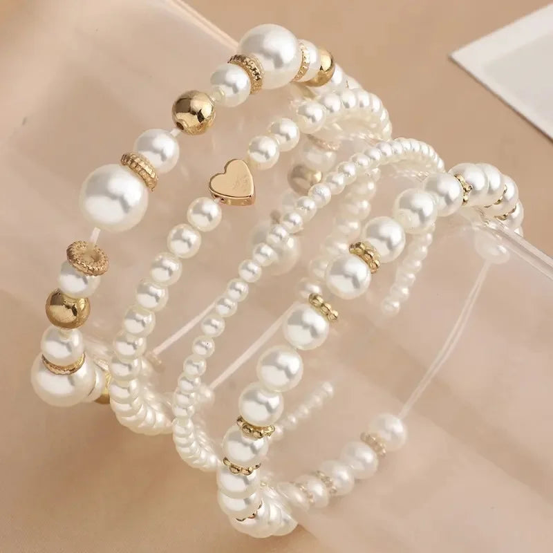 Pearl  Bracelet Set of 4