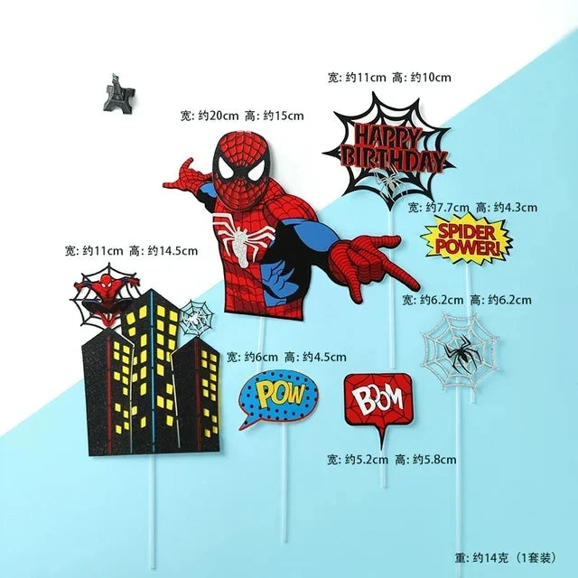 Spiderman Cake Toppers