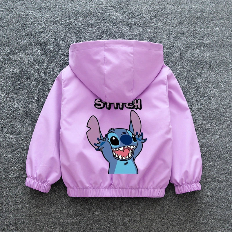 Lilo and Stitch Children Girls Hooded Jacket