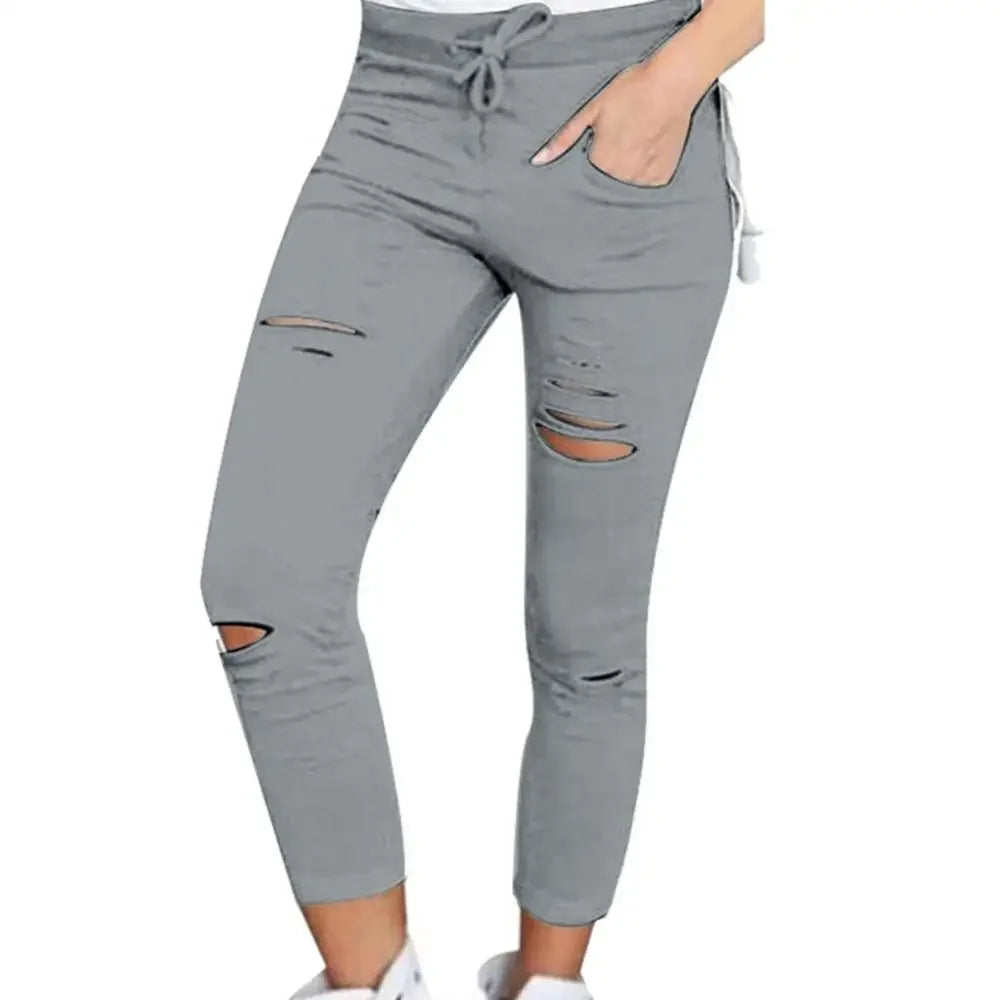 Cargo Pants Women  Slim High Waiste