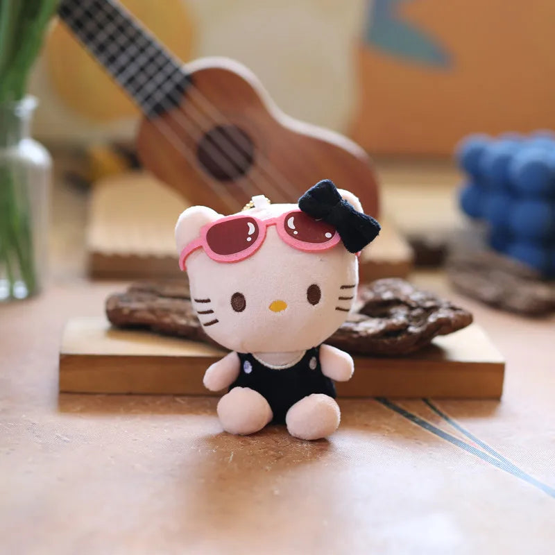 10cm Hello Kitty Keychain Plush Stuffed Soft Doll