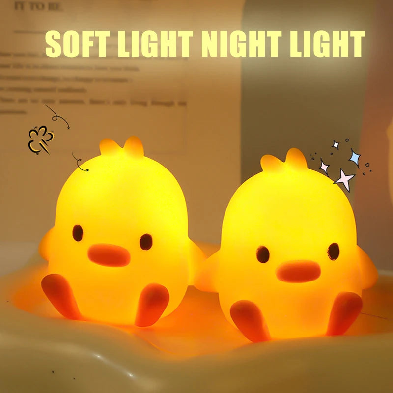 LED Yellow Duck Desk Lamp with Soft Light