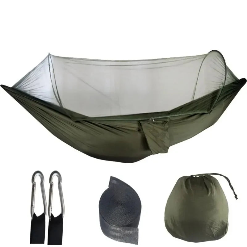 Outdoor Camping Hammock With Mosquito Net Lightweight