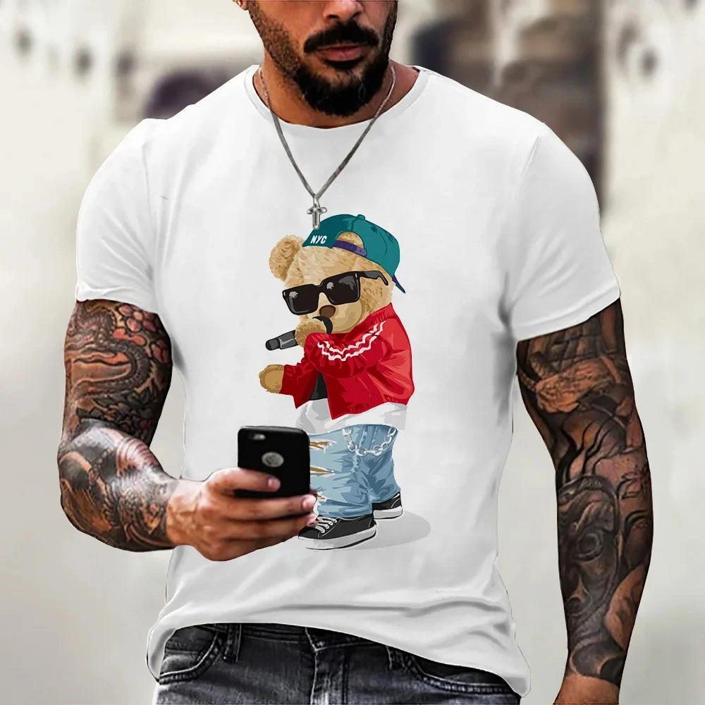 Cartoon Bear Series  Men's T-shirt