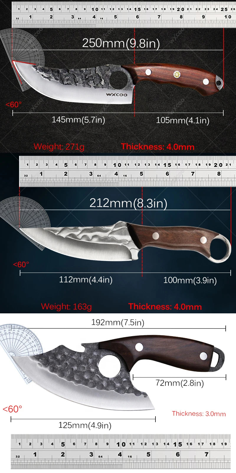 stainless steel camping Knife