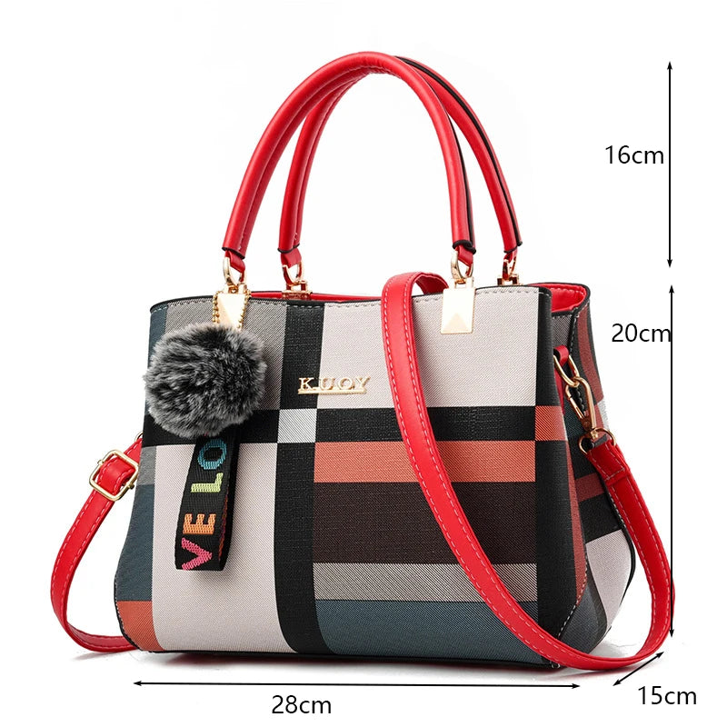 PU Leather Casual Crossbody Bag