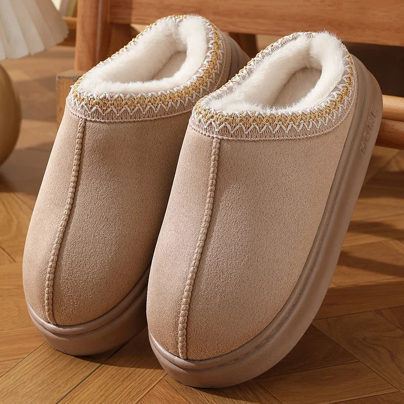 warm fluffy Woman slippers