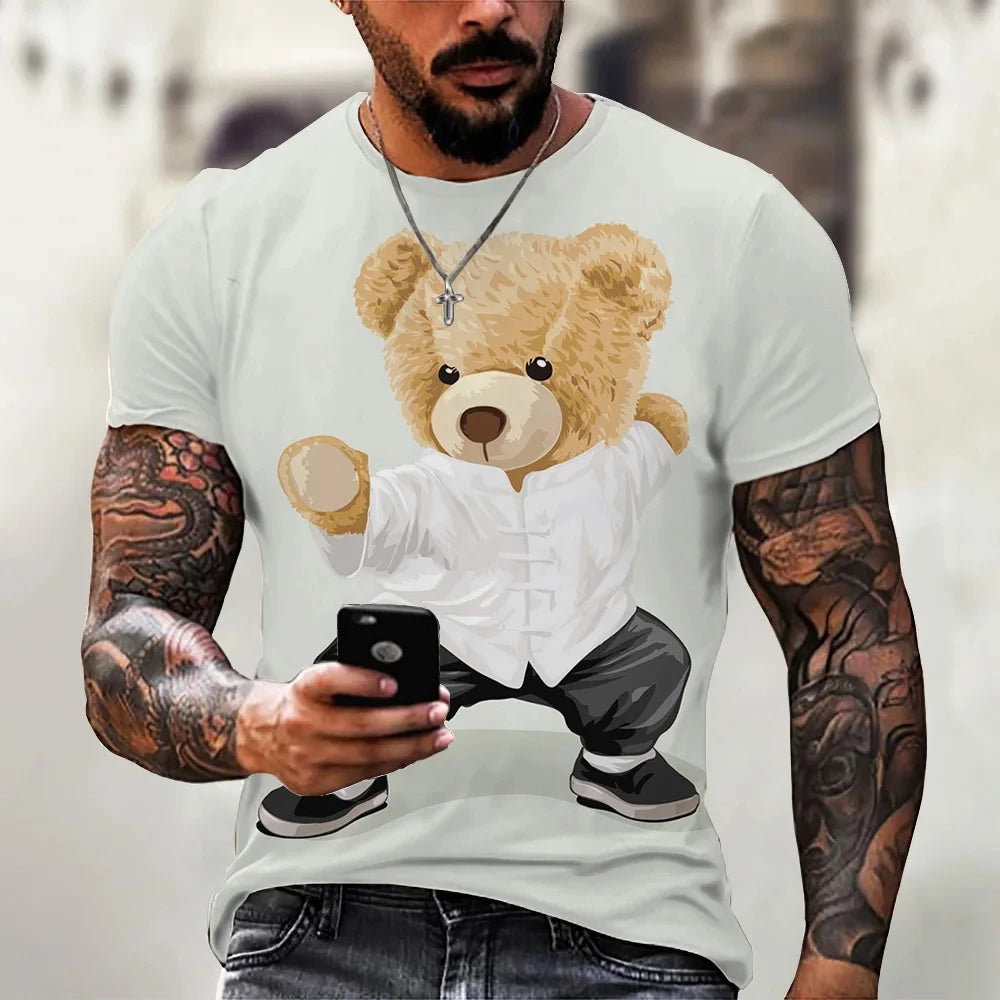 Cartoon Bear Series  Men's T-shirt