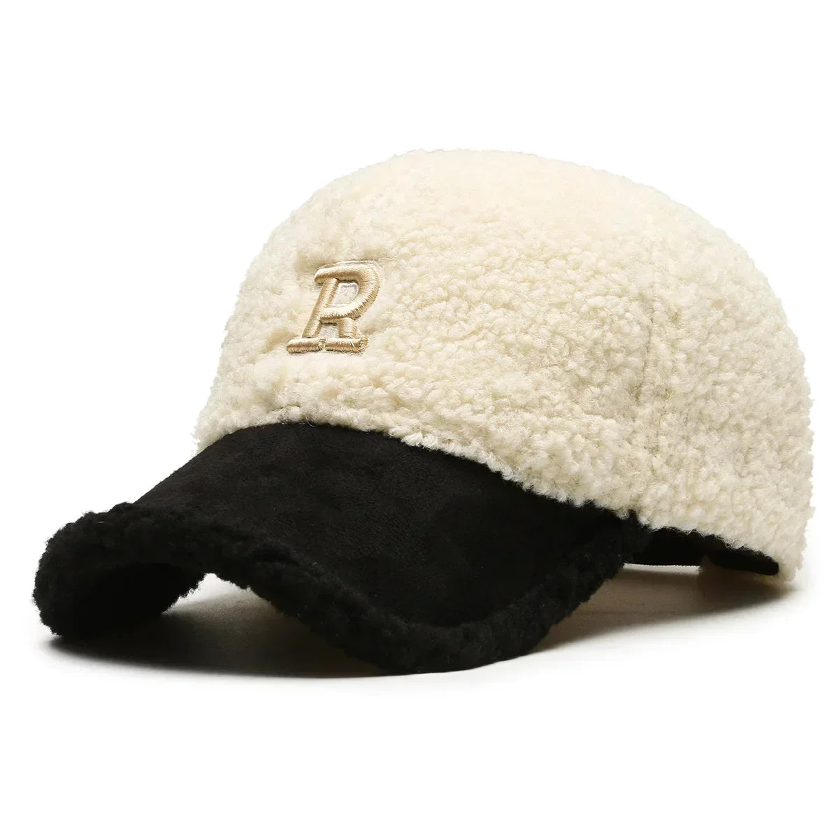 Trendy Lambswool Baseball Cap