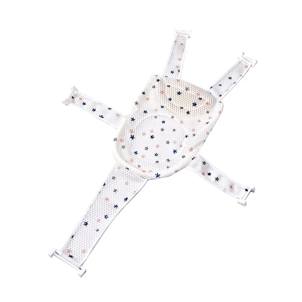 Newborn Adjustable Baby Bath Cushion Cross-shaped Anti-slip Baby Bath Net