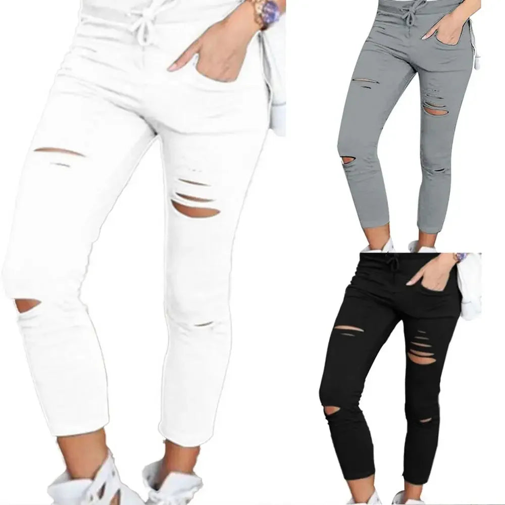 Cargo Pants Women  Slim High Waiste