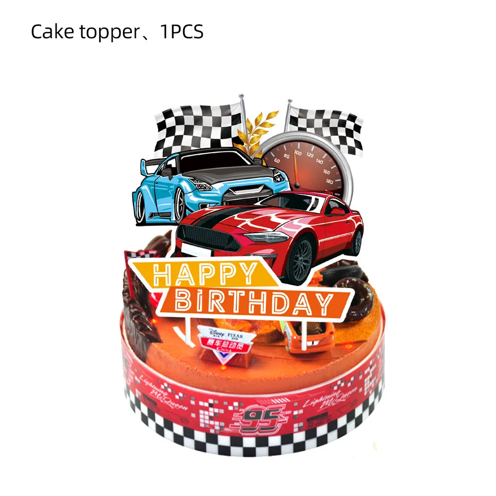 Hot Wheels Car Birthday Party Decoration