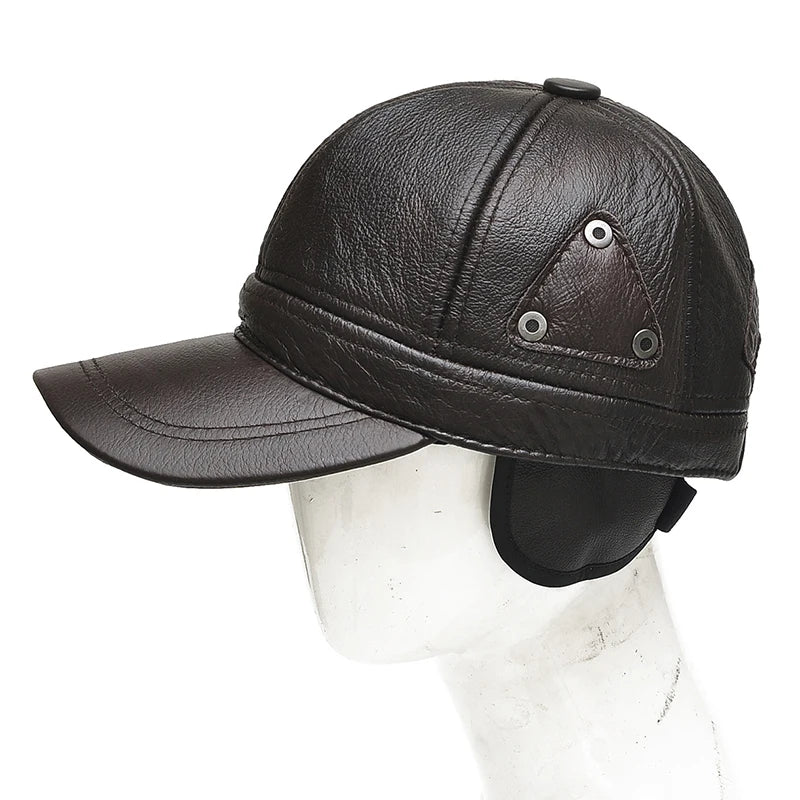 2025 New Style Leather Baseball Cap