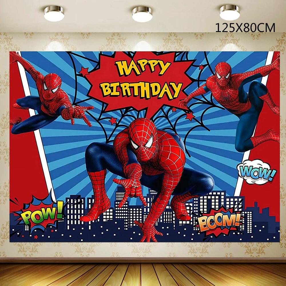 New Spiderman Theme Birthday Party Decorations