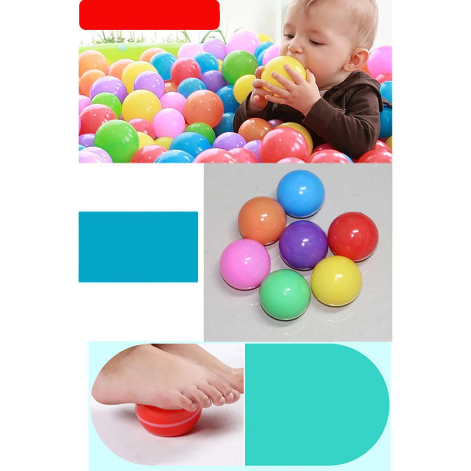 50/100pcs balls playhouse ball pit