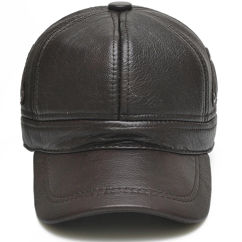 2025 New Style Leather Baseball Cap